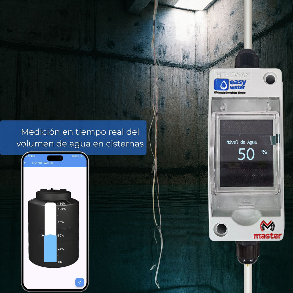 Sensor Medidor de Nivel de Agua para Tinaco o Cisterna Analógico Bluetooth | EASY-WATER