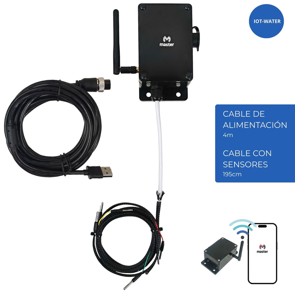 Sensor Medidor Inteligente de Nivel de Agua WiFi para Tinacos y Cisternas Compatible con Alexa | IOT-WATER