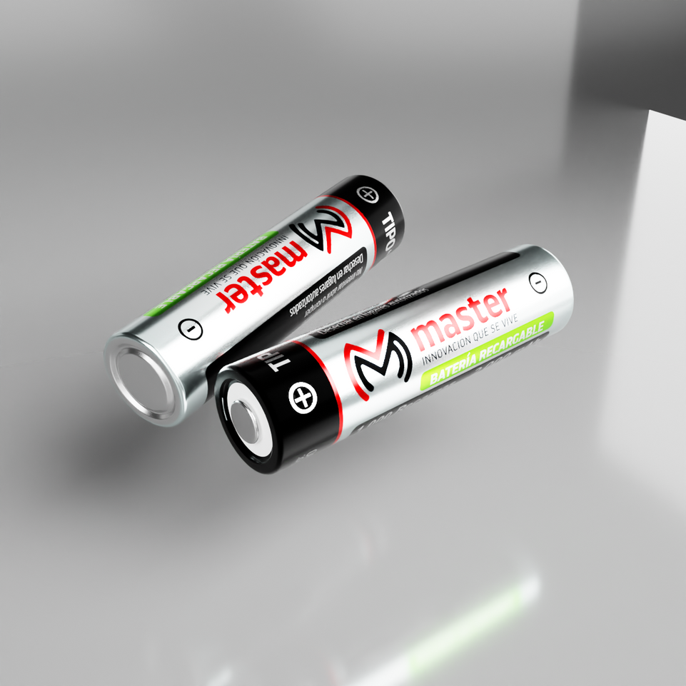 Baterías Recargables AA 2000mAh NiMH – Pack con 2 Piezas