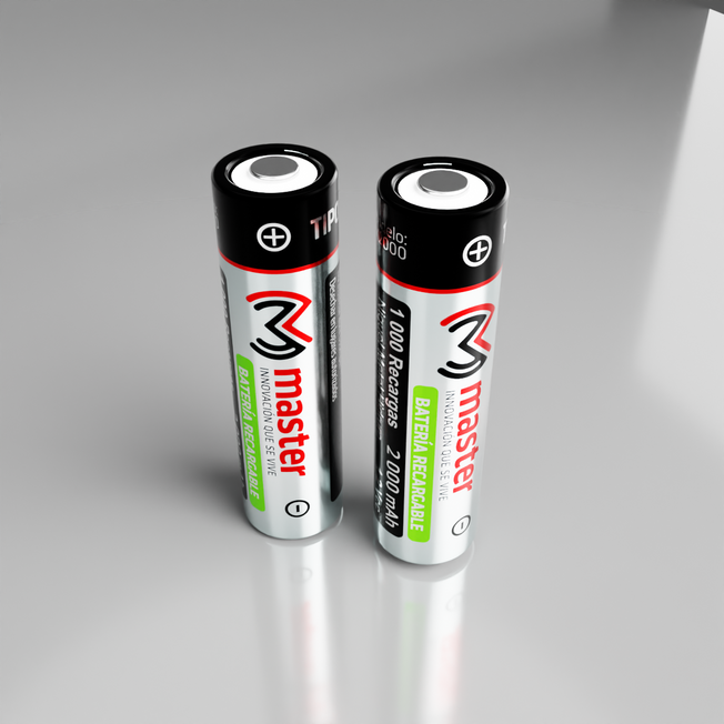 Baterías Recargables AA 2000mAh NiMH – Pack con 2 Piezas