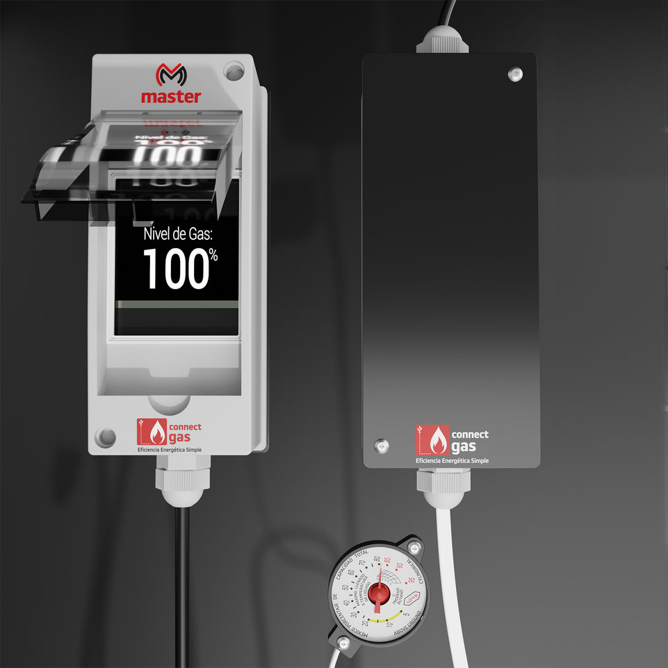 Sensor Medidor Inteligente de Nivel de Gas WiFi Monitorea Tanque Estacionario desde App | CONNECT-GAS