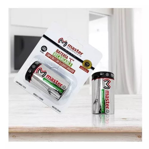 Batería Recargable Tipo C HR14 1.5Vcc, 3000 mAh C-1x3000