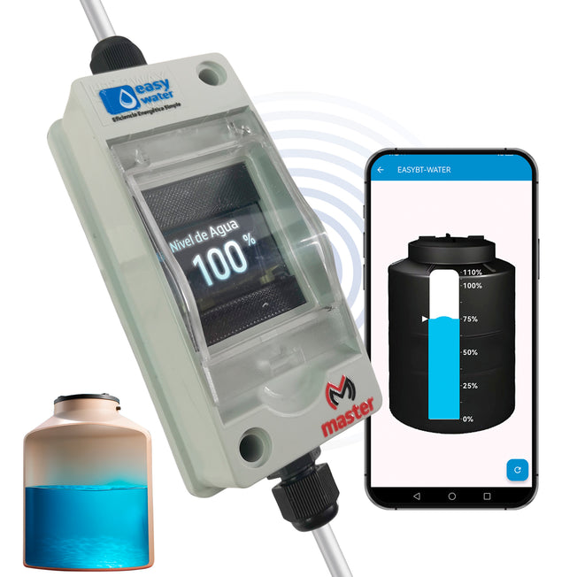 Sensor Medidor de Nivel de Agua para Tinaco o Cisterna Analógico Bluetooth | EASY-WATER