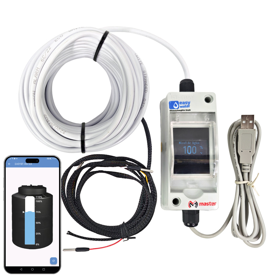 Sensor Medidor de Nivel de Agua para Tinaco o Cisterna Analógico Bluetooth | EASY-WATER