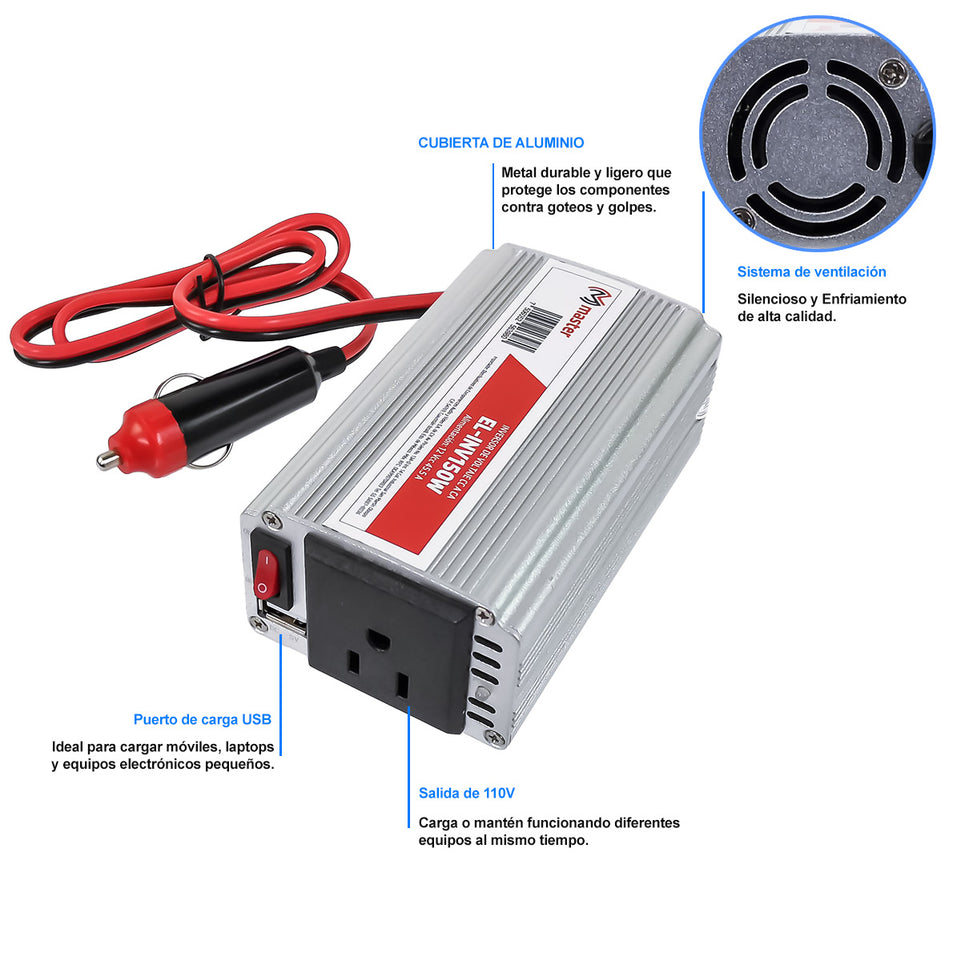 Inversor de voltaje | EL-INV150W