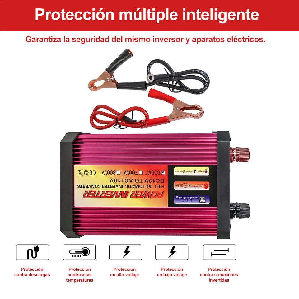 Inversor de voltaje, 600 W | EL-INV600W