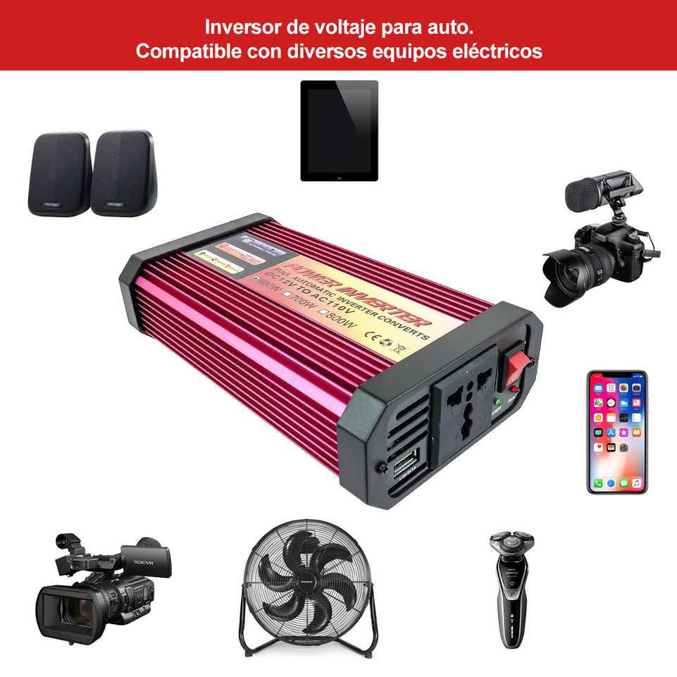 Inversor de voltaje, 600 W | EL-INV600W