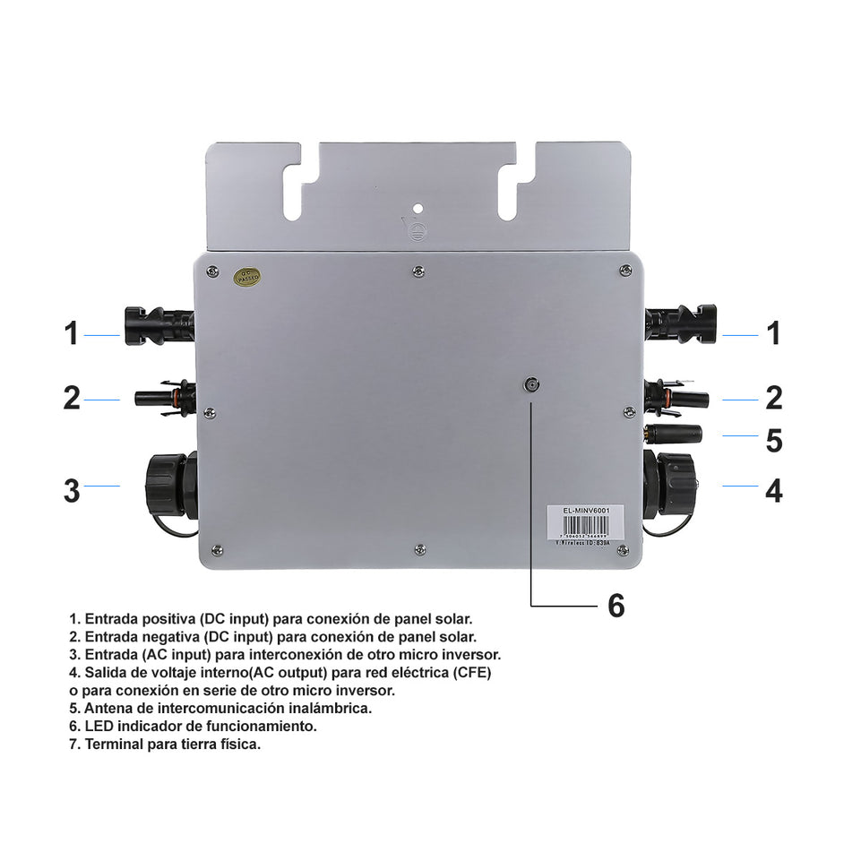 Micro inversor de voltaje | EL-MINV6001