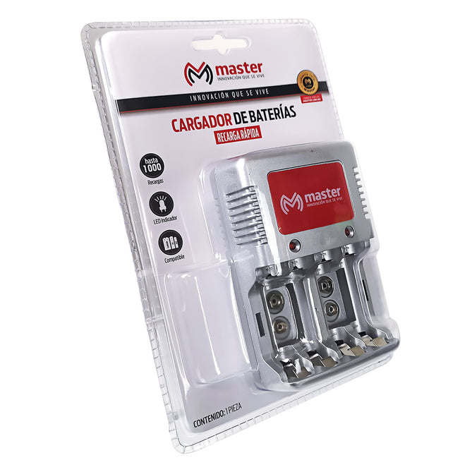 Cargador de Baterías AA, AAA y 9V – 6W