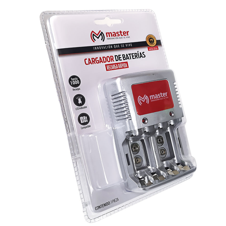Cargador de Baterías AA, AAA y 9V – 6W