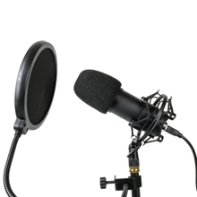 Cargar imagen en el visor de la galería, Kit de micrófono de condensador con soporte para Podcast-Streaming | HO-CELDESK-MIC