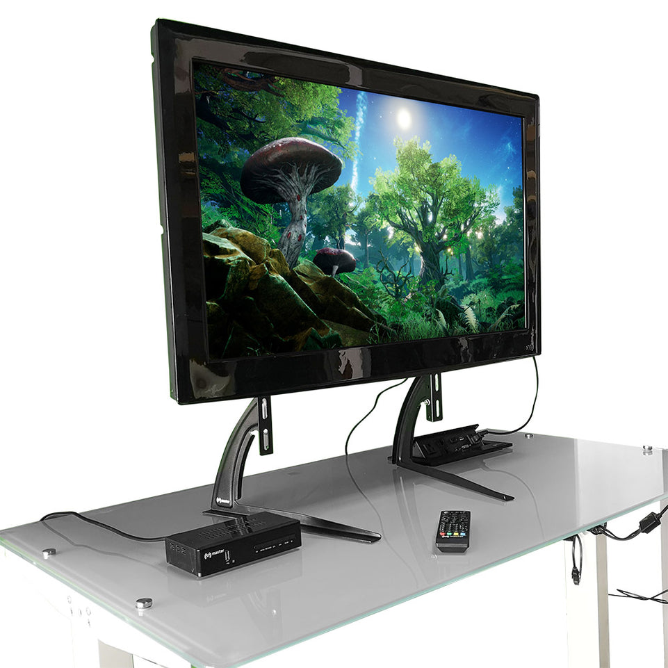 Base de Piso para TV y Pantallas 37”–65” | Soporte Fijo Estable | HO-TVHOLD