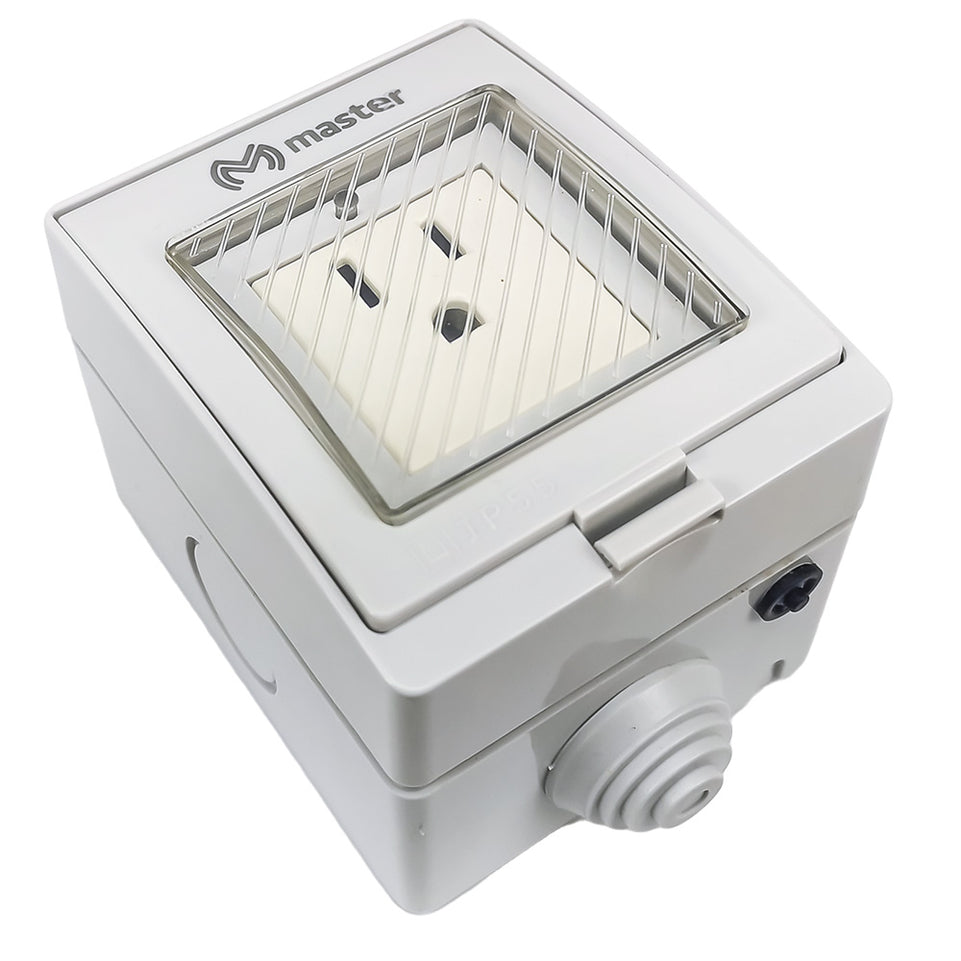 Enchufe Inteligente WiFi Exterior IP55 10A Compatible con Alexa y Google | IOT-EXTPLUG