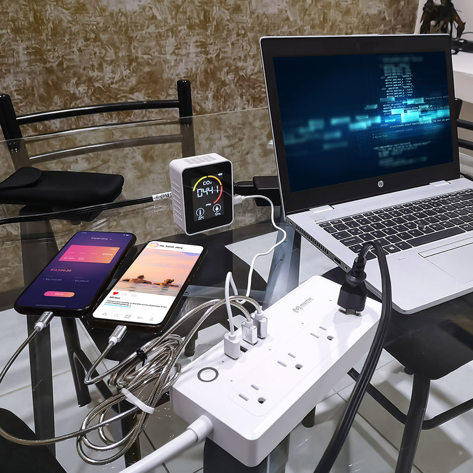 Barra Multicontacto Inteligente WiFi con Control por App y Voz | IOT-POWSTRIP