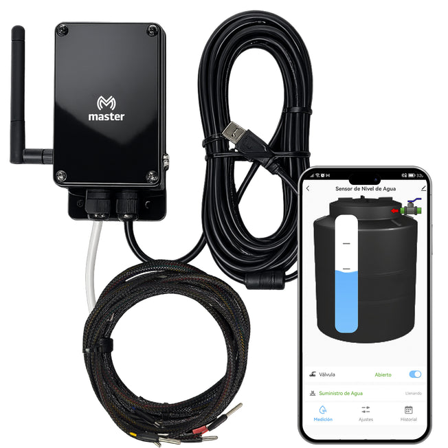 Sensor Medidor Inteligente de Nivel de Agua WiFi para Tinacos y Cisternas Compatible con Alexa | IOT-WATER