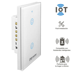 Apagador Doble Inteligente WiFi | IOT-WSWITCH2