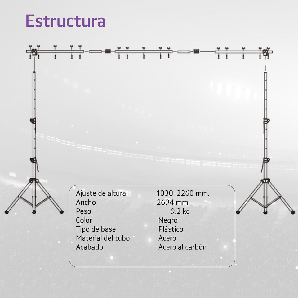 Soporte de iluminación escénica, Sistema de armadura de iluminación | MAHM-LSTAND