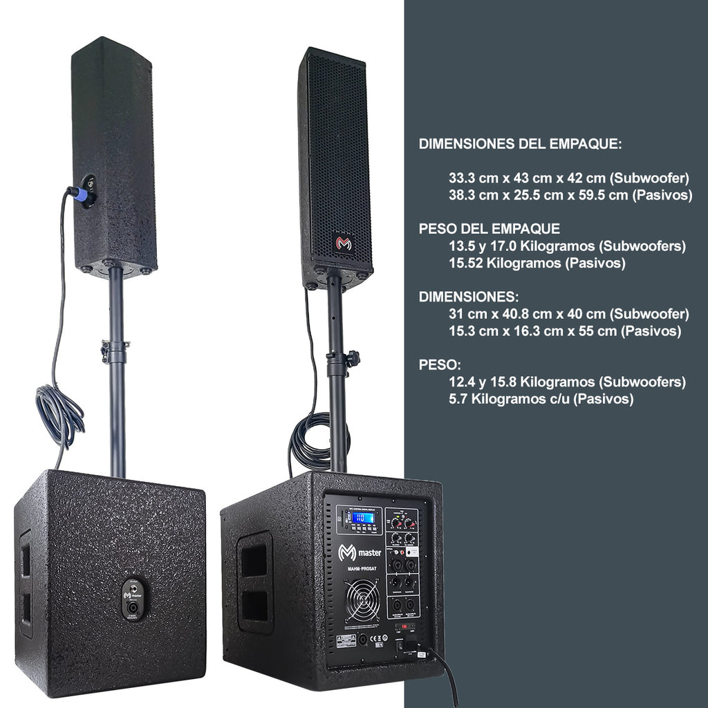 Reproductor de audio profesional de 4.1 canales de 9000 W I MAHM-PROSAT