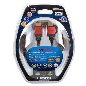 Cable HDMI 1.4 MC-HDMIXTR2: Resistente y Compatible con UHD, Full-HD y HD-Ready