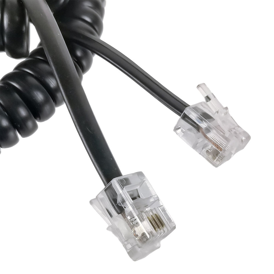 Cable telefónico en espiral | MC-PHONE7BK