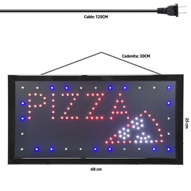 Letrero LED para negocios | ML-LET-PIZZA