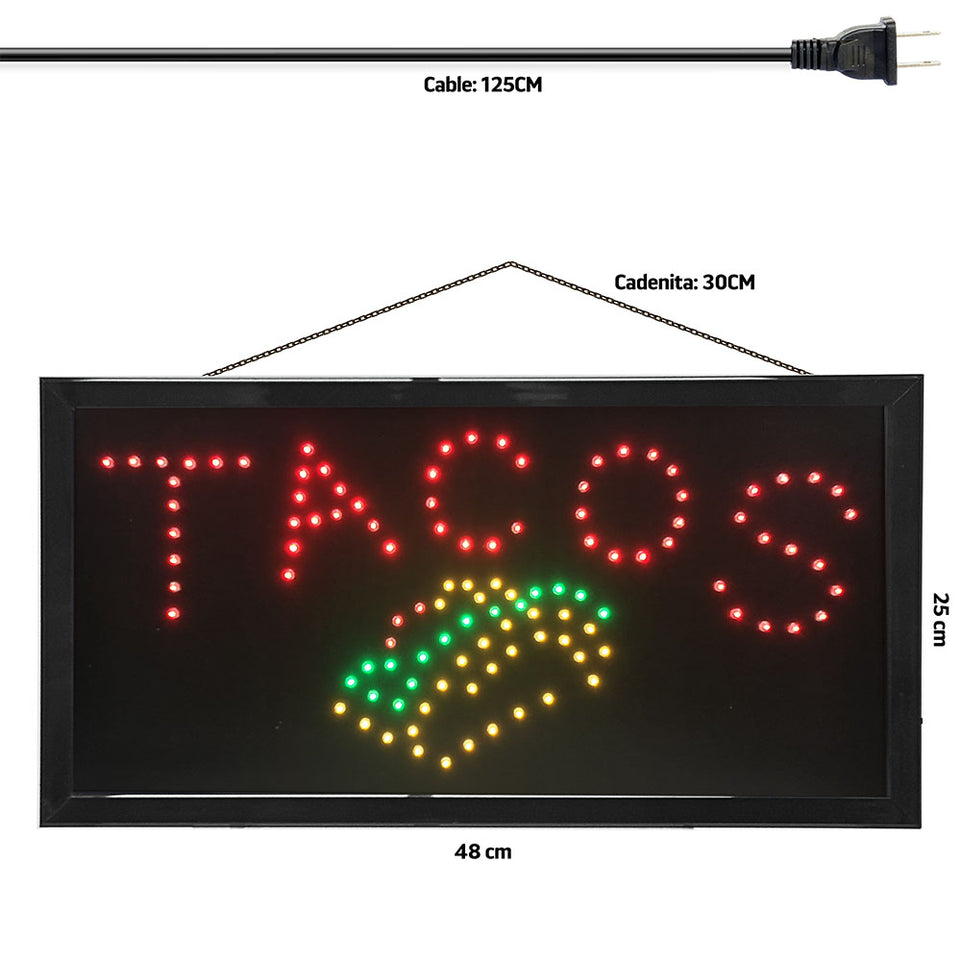 Letrero LED | ML-LET-TACOS