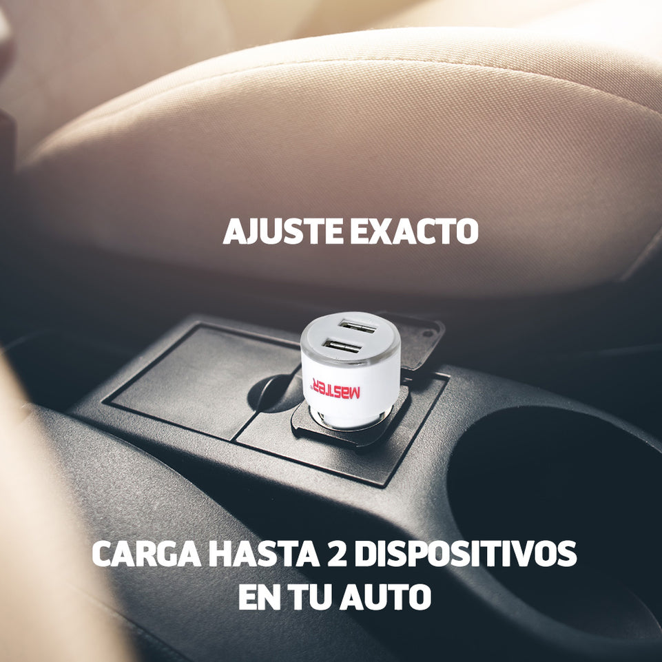 Cargador Automotriz USB Doble Salida 5V 2.1A | MP-AUTADAP2