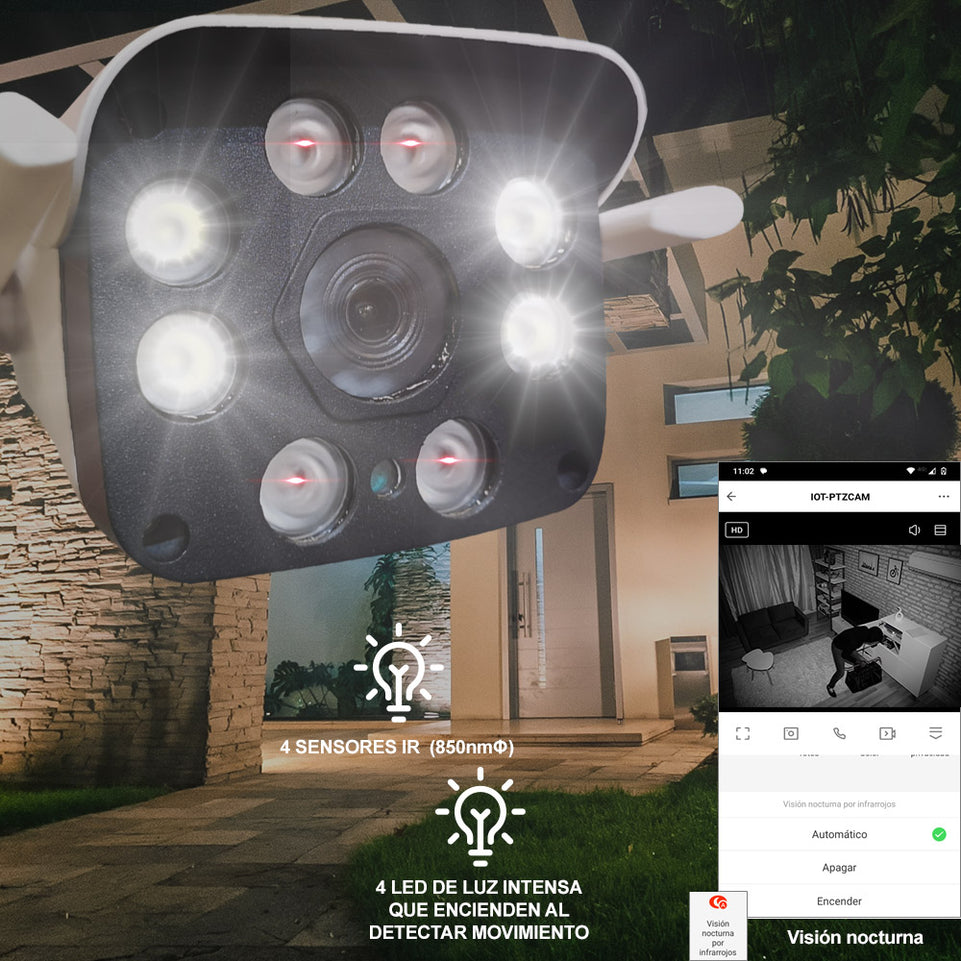 Cámara de Seguridad IP HD para Exterior Compatible con Tuya | MS-CAMEXTTUYA