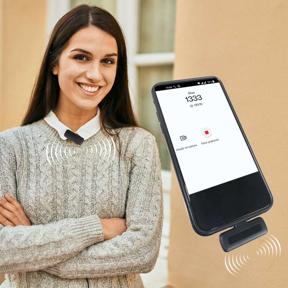 Micrófonos Lavalier Inalámbricos MS-MICLAV2BT