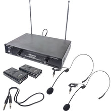 Cargar imagen en el visor de la galería, Sistema profesional de 2 micrófonos inalámbricos VHF | MS-PERSMIC1