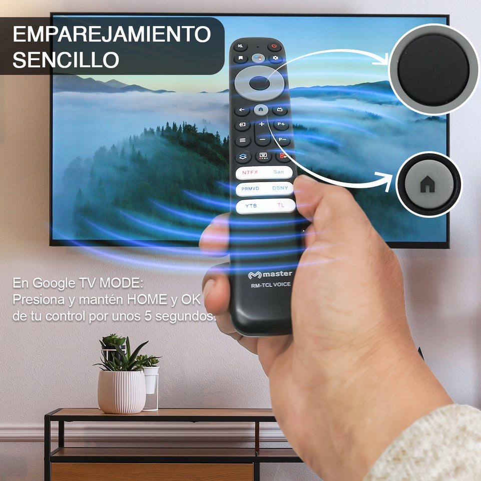 Control Remoto Inteligente Compatible con TV TCL | RM-TCLVOICE
