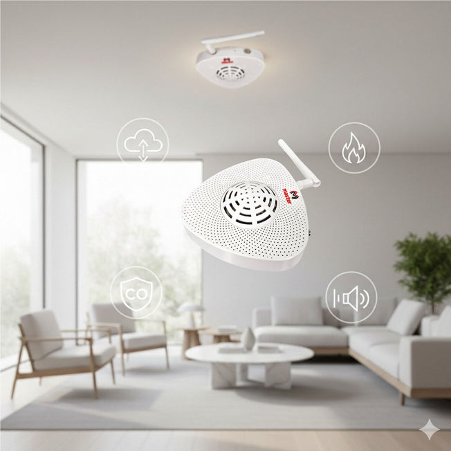 Sensor Medidor Inteligente de Ruido, Humo y Monóxido de Carbono WiFi | IOT-SMOKE