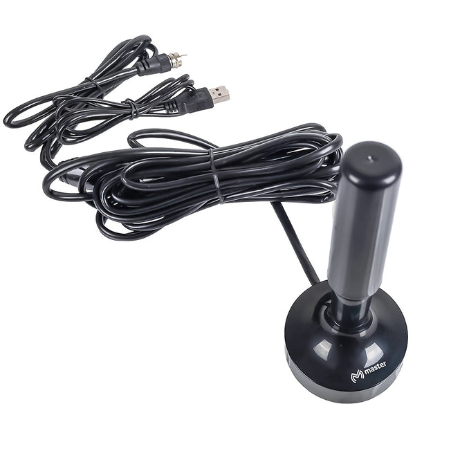 Antena HD Omnidireccional para TV Digital | Uso Interior/Exterior, Base Imantada | TVANT-STICK