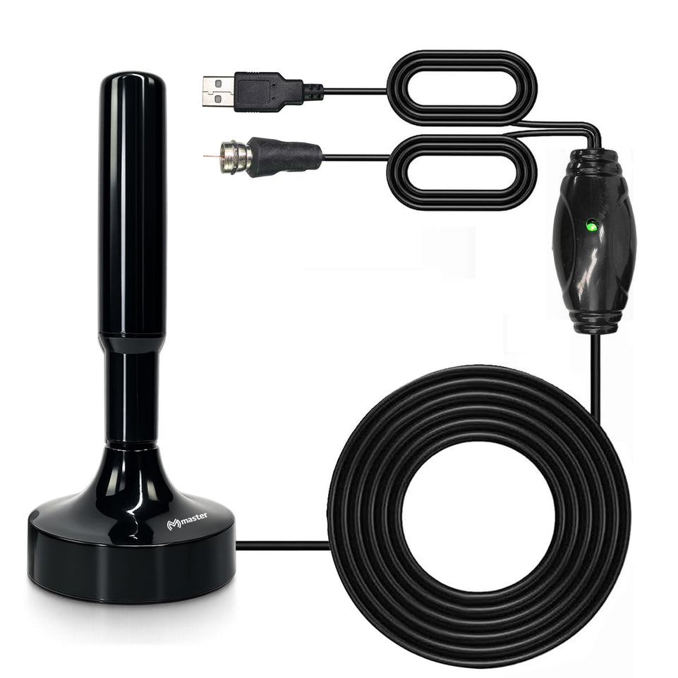 Antena HD Omnidireccional para TV Digital | Uso Interior/Exterior, Base Imantada | TVANT-STICK