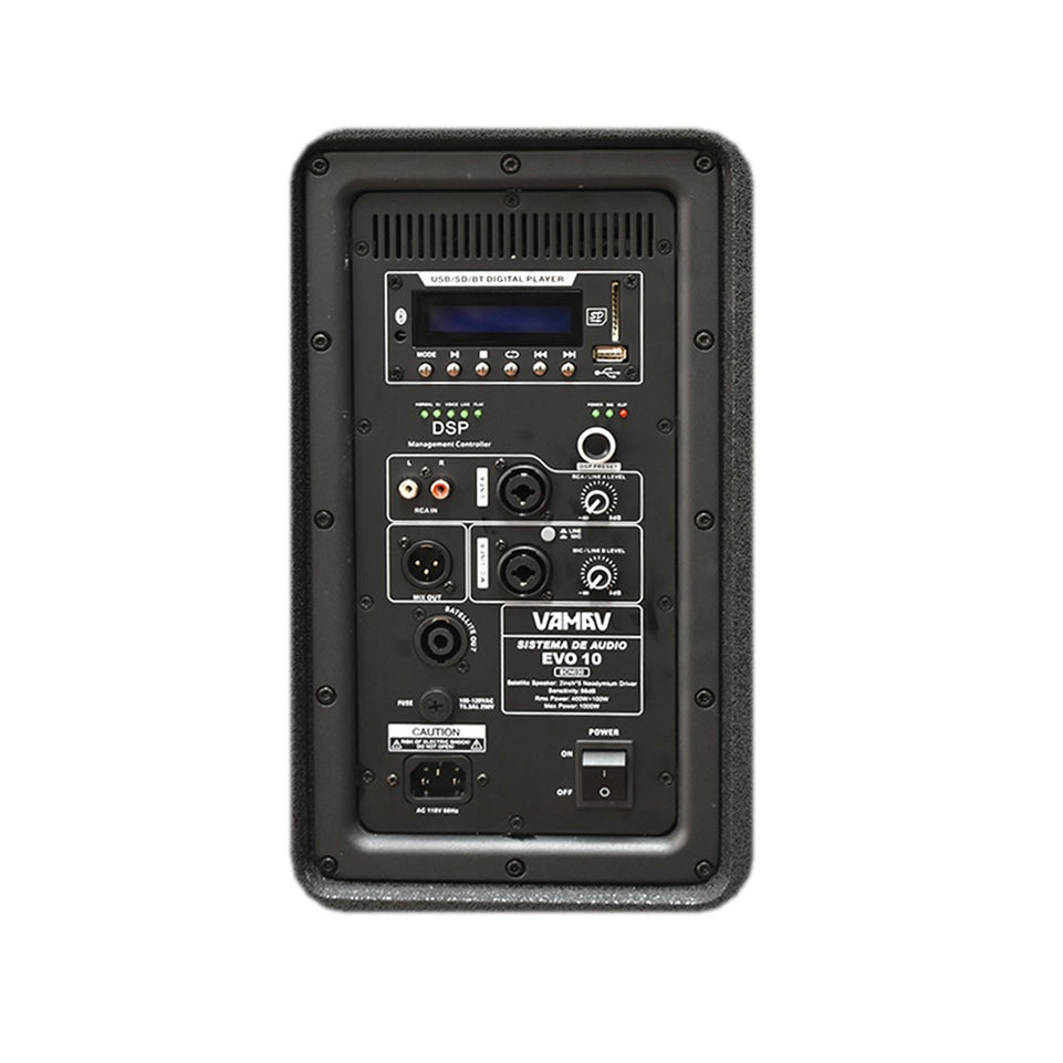 Sistema De Audio Profesional De 10in Bluetooth MA-PROSAT10N