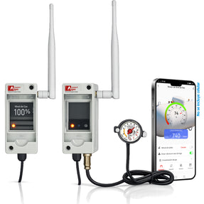 Sensor Medidor Inteligente de Nivel de Gas WiFi Monitorea Tanque Estacionario desde App | CONNECT-GAS