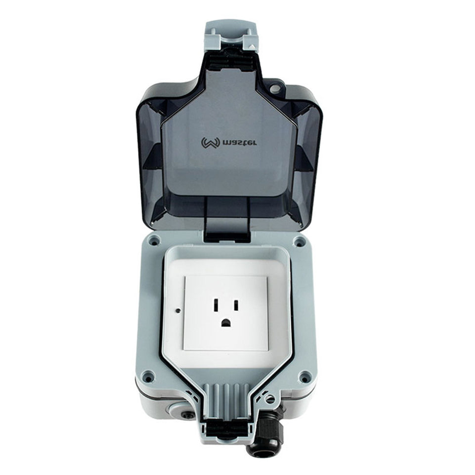 Contacto Exterior Inteligente WiFi IP55 15A | IOT-EXTPLUG15N