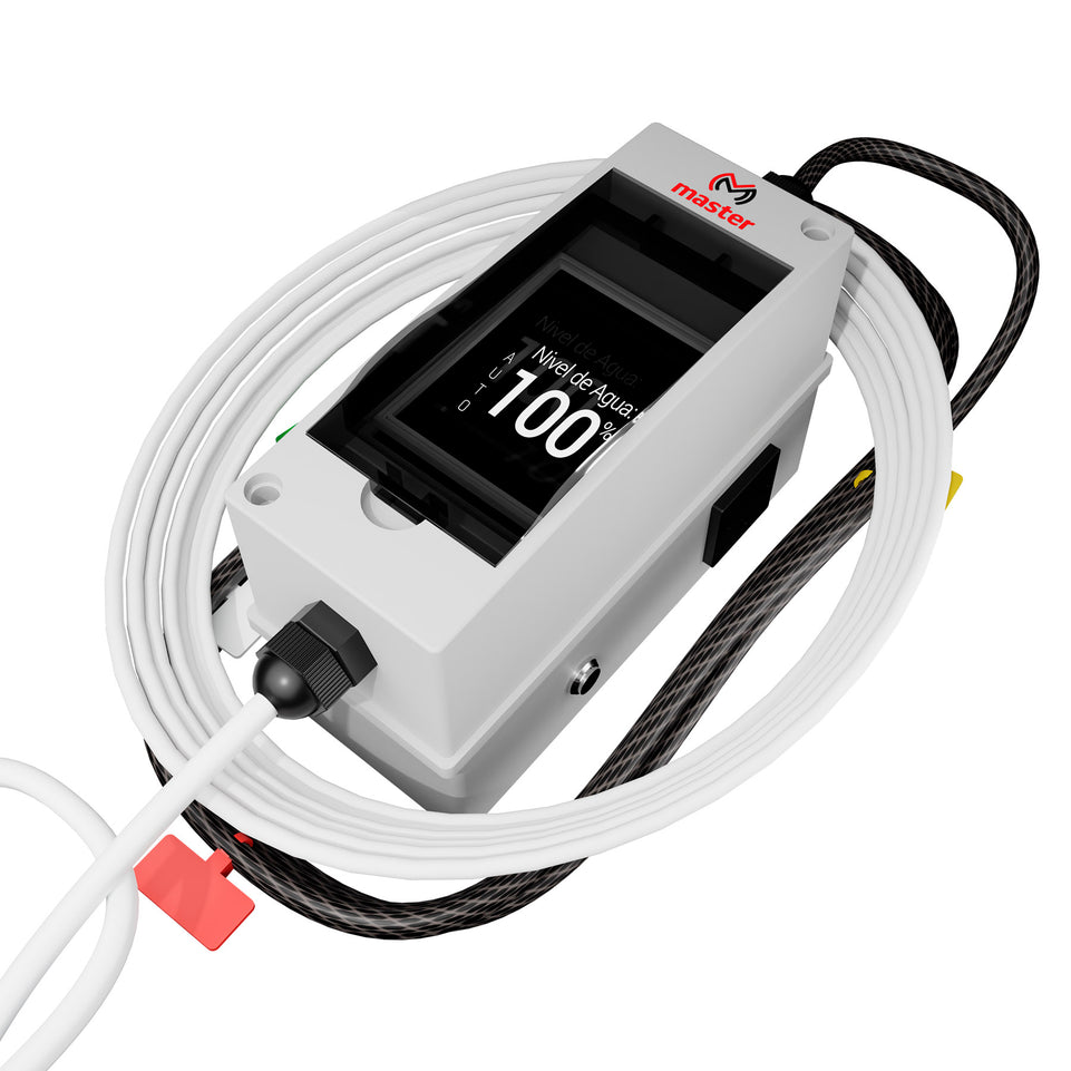 Controlador Inteligente de Bomba + Sensor Medidor de Nivel de Agua para Tinacos y Cisternas Automático y Manual | EASY-BOMB