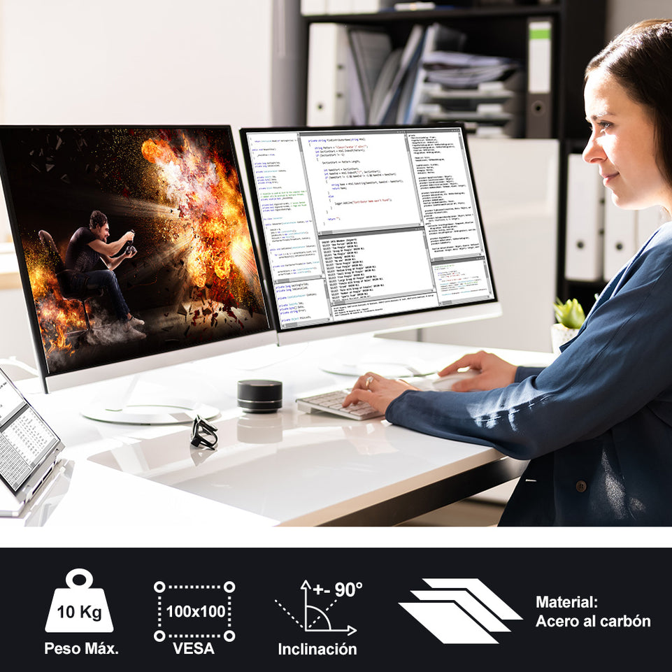 Soporte para dos monitores | HO-DESK2