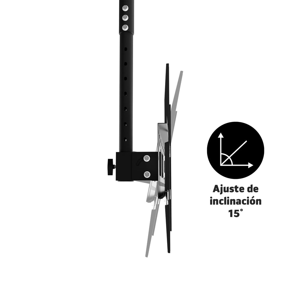 Soporte de Techo para TV y Pantallas 42”–80” | VESA 100x100–420x600, Altura Ajustable | HO-ROOF42-80
