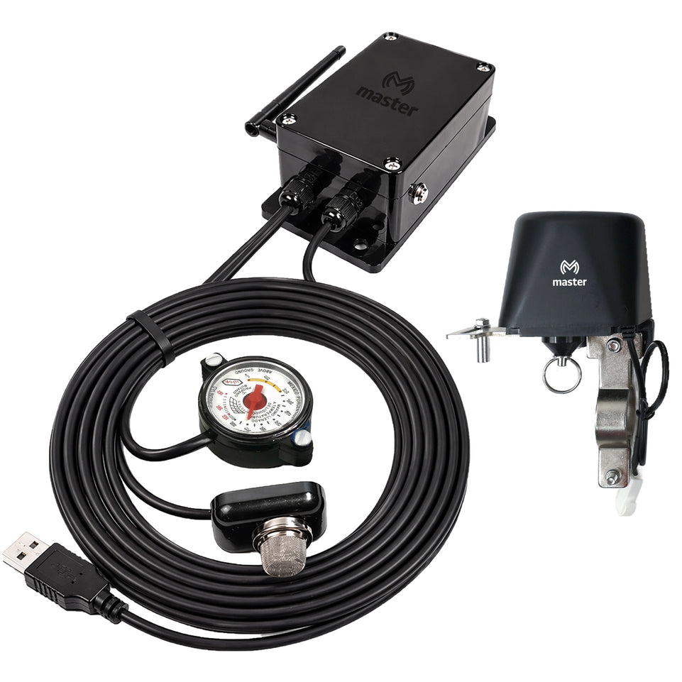Sensor / Medidor Inteligente de Gas para Tanque Estacionario WiFi IP67 con Válvula Electrónica | IOT-GASSENSORV