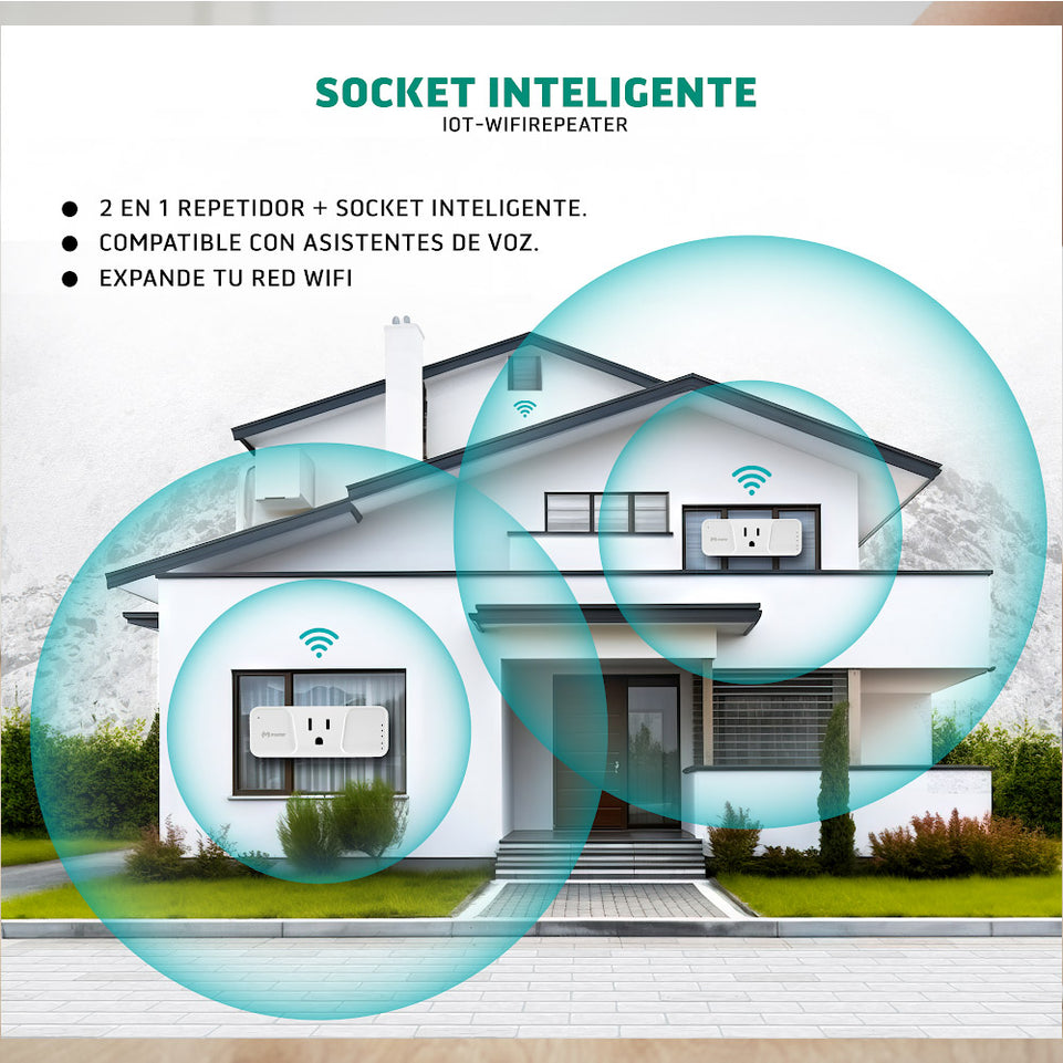 Repetidor WiFi con Función de Enchufe Inteligente | IOT-WIFIREPEATER