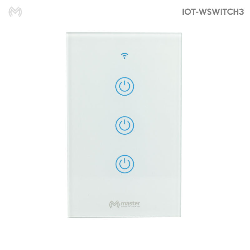 Interruptor Inteligente WiFi con 3 Apagadores | IOT-WSWITCH3