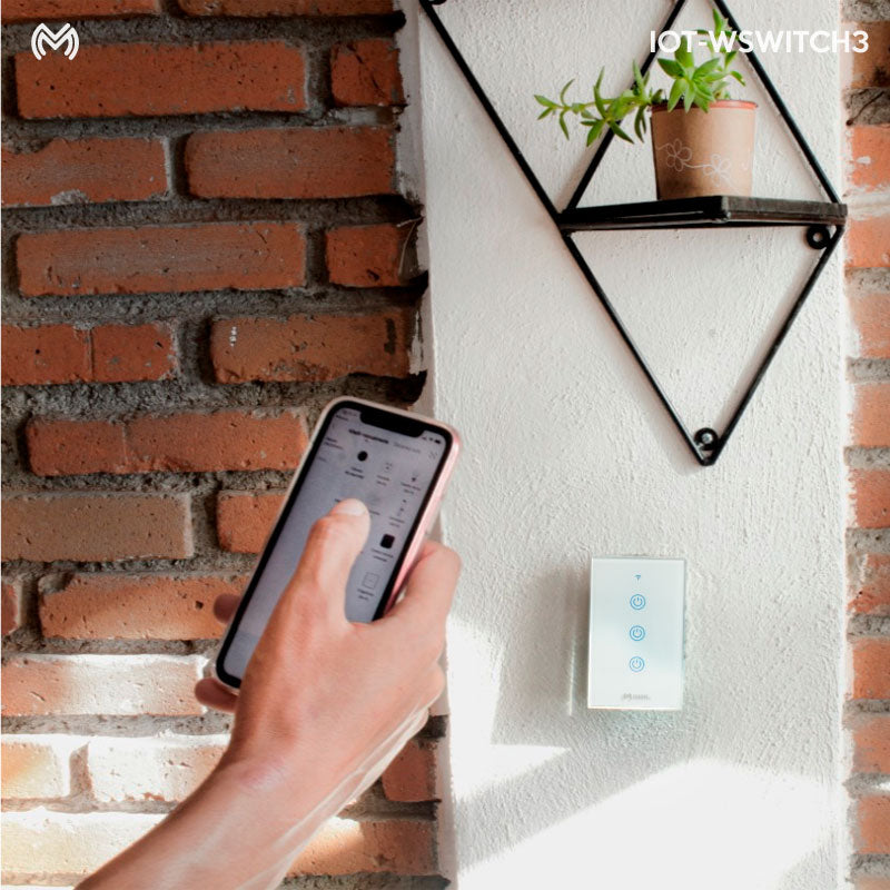 Interruptor Inteligente WiFi con 3 Apagadores | IOT-WSWITCH3