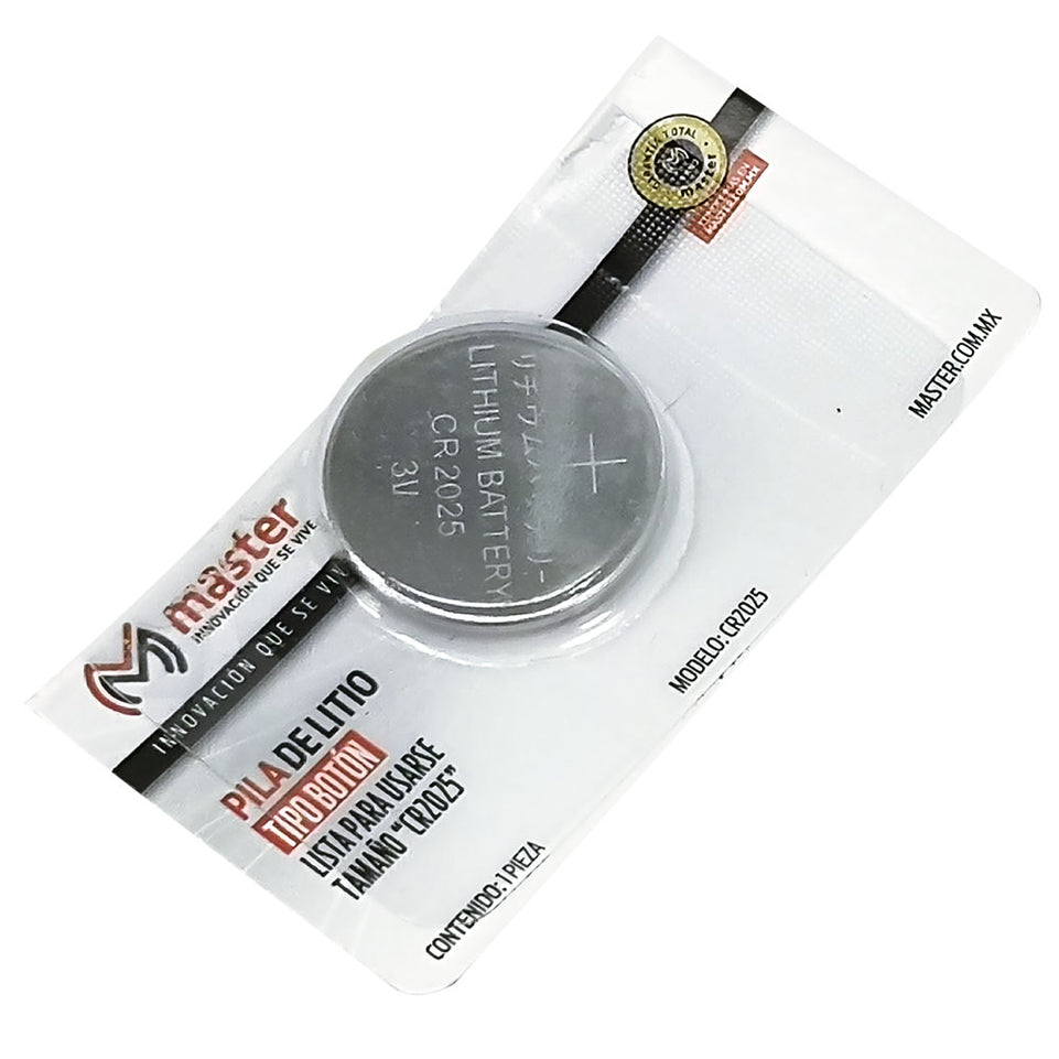 Batería de Litio Tipo Botón CR2025 3V