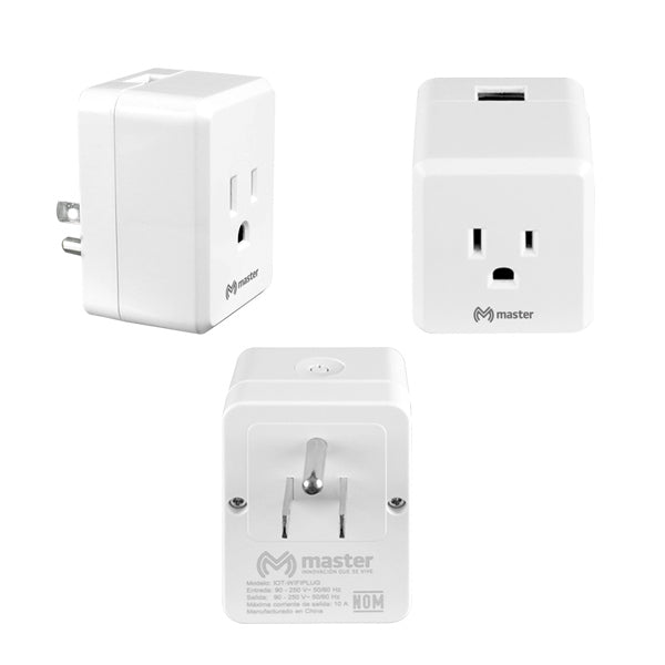 TOMACORRIENTE DE PARED INTELIGENTE CON PUERTO USB – Masternet – Tecnología  a tu alcance