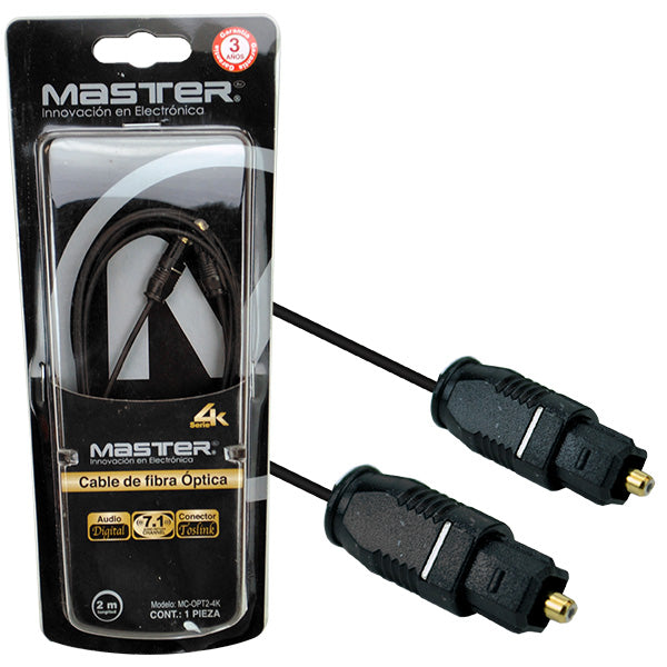Fibra óptica para audio digital | MC-OPT2-4K