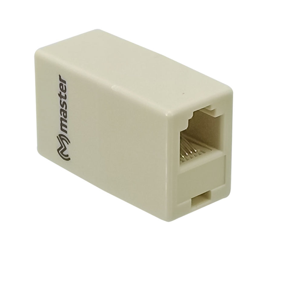 Cople de Línea Telefónica RJ11 | Conector 6P4C, Compatible con Teléfonos Fijos y Extensiones | MC-TE16