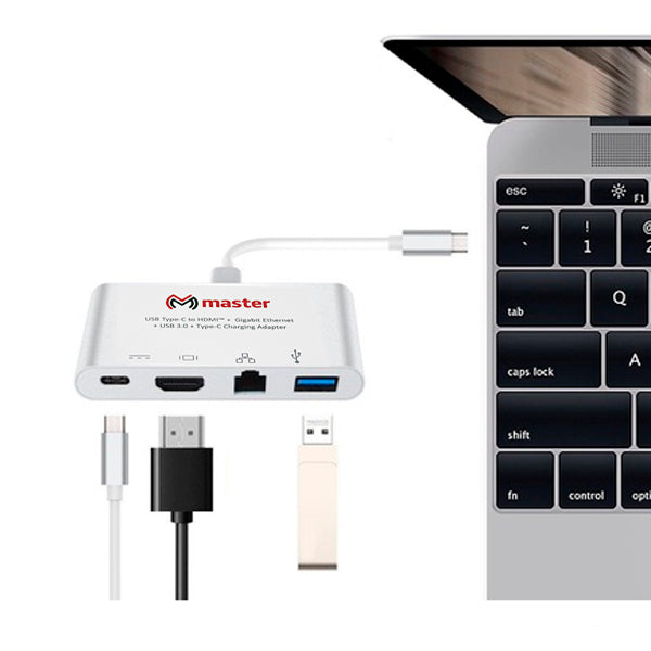 Convertidor 4 en 1 tipo USB-C | MC-USBCIN4