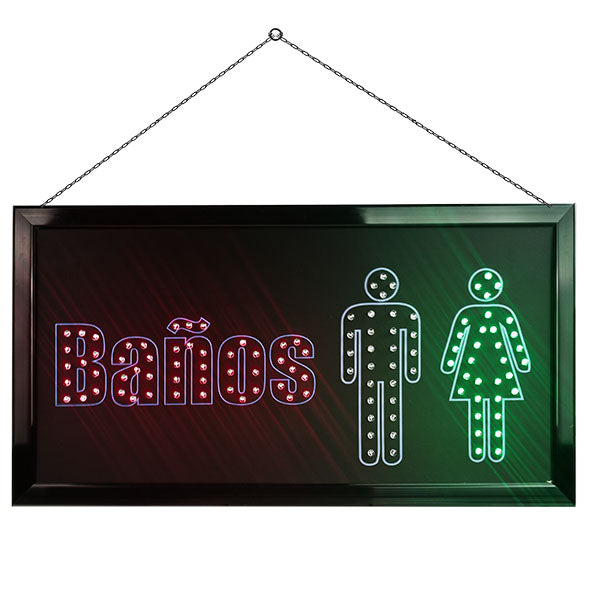 Letrero LED "Baños" | ML-LET-BANOS